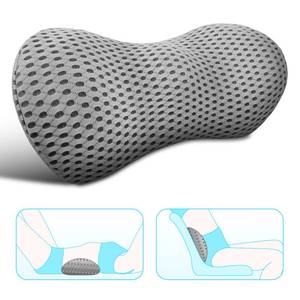 lot 6119 image: Panduo Lumbar Support Pillow for Office Chair, Memory Foam Lumbar Pillow for Lower Back Pain Relief (Grey)
