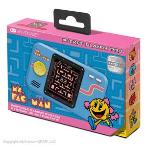 lot 6157 image: My Arcade Ms. Pac-Man Pocket Player Pro Retro Games, Portable Games, 2.75 Color Display