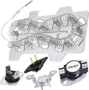 lot 6231 image: 2026 UPGRADE Dryer Heating Element for Samsung dv42h5000ewa3 dv45h7000ewa2 dv48h7400ewa2 DC47-00019A Dryer Heating Element DC47-00018A Thermostat DC47-00016A DC32-00007A DC96-00887A Thermal fuse
