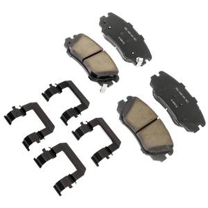 lot 11621 image: ACDelco Gold 17D1421CHF1 (19428009) Ceramic Front Disc Brake Pad Kit with Clips