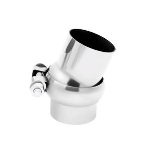 lot 11657 image: 3 Inch 15 Degree Adjustable SS304 Stainless Steel Bend Tube Exhaust Elbow Pipe for Car Customized Modified Exhaust System