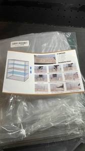 lot 11698 image: Clear Acrylic Display Case with Assembly Instructions