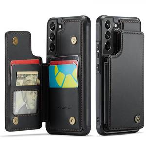 lot 12162 image: Vinich for Samsung Galaxy S22 Plus Wallet Case with Card Holder, RFID Blocking Credit Slots Kickstand Shockproof Phone Cover Fit for Galaxy S22 Plus 6.6 Black