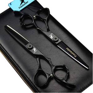 lot 12170 image: Hair Cutting Scissors, 6.0 Inch Black Professional Japan 440C Hair Cutting Shears - Salon Hair BlendingThinningTexturizing Scissor, Hand Sharpened