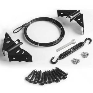 lot 12176 image: Heavy Duty Anti Sag Gate Kit for Wooden Fence,Door Support Cable Kit.Unique Designed Bat-Shaped Door Hardware,Wood Door Repair Kit for Outdoor, Gate Frame Kit