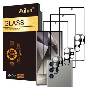lot 12199 image: Ailun Glass Screen Protector for Galaxy S24 Ultra 6.8 Inch 3Pack  3Pack Camera Lens Tempered Glass Fingerprint Unlock 0.25mm Ultra Clear Anti-Scratch Case Friendly Not For S24S24 Plus