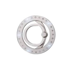 lot 12206 image: Magnetic Ring Holder Stand - Removable Holder for Hand - Thin Collapsible Grip Ring��Silver��