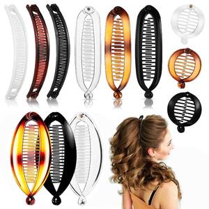 lot 12215 image: Generic 12PCS Banana Clips Hair, Banana Clip Clincher Combs for Thick Thin Hair, Vintage Fishtail Fish Shape Comb, Curly Lady Ponytail Bun Holder Jaw Clamp Retro Accessory Set for Women Girls