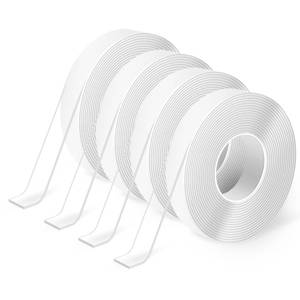 lot 12221 image: Art3d Double-Sided Tape (4-Roll of 10FT), Removable, Traceless, Washable, Reusable - Multipurpose Tape as Seen on TV (124 x 12 x 10, 4)