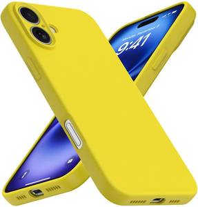 lot 12229 image: iYavvort Compatible with iPhone 16 Case, Liquid Silicone Upgrade Camera Protection Soft Anti-Scratch Microfiber Lining Shockproof Phone Case (Yellow)
