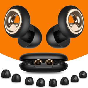 lot 12238 image: Vosaf Ear Plugs for Sleeping, 45dB Silicone Ear Plugs for Noise Reduction, Reusable Sleeping Noise Cancelling Earplugs for Snoring, Concert & Shooting Ear Protection with 8 Eartips(Dark Black)
