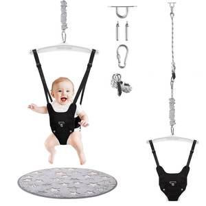 lot 13054 image: G TALECO GEAR Baby Jumper with a Ceiling Hook for Infant & Toddlers with Adjustable Chain, Bouncers for IndoorOutdoor, Baby Doorway Jumper with Soft Rug