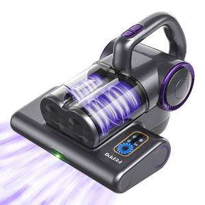 lot 13067 image: FEPPO Mattress Vacuum Cleaner, 16Kpa Bed Vacuum Cleaner with 253.7nm UV-C Light, 140°F Heat, HEPA Filter & Ultrasonic, Versatile Handheld Vacuums for Bed, Sofa, Couch, Crib(Corded, 500W)