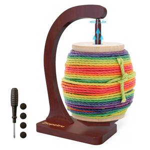 lot 14063 image: Ziopetru Wooden Magnetic Yarn Holder for Knitting and Crocheting with Anti-Slip Pads