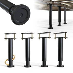 lot 14071 image: YUEYIN Under Bed Metal Support Legs, Adjustable Height Bed Frame Support Leg, Bed Slat Support Leg for Heavy DutyWoodenKingQueen Bed Frame (7-12.6 (4pcs))