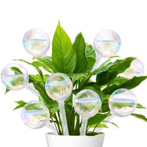 lot 14125 image: Pynqdfu 8 Pcs Plant Watering Globes,Glass Rainbow Gradient Plant Watering Globes,Self Watering Planter Insert,Automatic Plant Watering Devices for Indoor Outdoor,Flowerpot,Hanging Plants,Home Garden