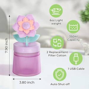 lot 14156 image: Cute Flower Mini Humidifier12