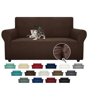 lot 14175 image: ZNSAYOTX Super Stretch Couch Cover Love Seat Sofa Covers for Living Room Dogs Pet Friendly Furniture Protector Spandex Loveseat Slipcovers with Anti Slip Foam Sticks (Coffee, Loveseat)