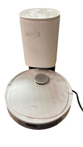 lot 19404 image: DEEBOT N10 PLUS Robotic Vacuum with Auto-Empty (Used)(Cosmetic Damage)