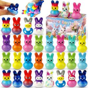lot 19415 image: 30Pcs Bunny Slow Rising Squishy Toys,Bulk Stress Relief Fidget Toy Squeeze Bunny for Kids,Treasure Chest Prizes, Classroom Prizes for Boys Girls