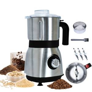 lot 19428 image: Grinder for Kitchen, Spice Grinder Electric Dry Comes With 3 Removable Stainless Steel Blades, 500w Suitable For Grinding Spices, Herbs, Coffee Beans, Grains, Nuts (Black)