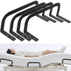 lot 19479 image: KOXHERO Mattress Retainer Bar Bracket Holder 4Pcs - Keeps Mattress from Sliding on Platform, Adjustable & RV Beds