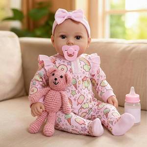 lot 19481 image: GOAROY Baby Dolls, 17 Inches Large Realistic Baby Doll with Cute Soft Body, Real Life Baby Dolls Girl, with Bottles & Pacifier, Diapers and Bibs, Gift Idea for Ages 3