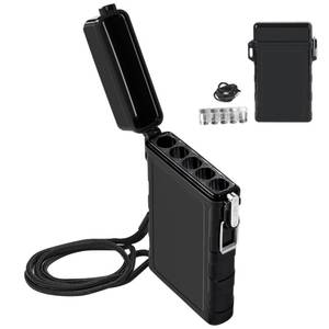 lot 20105 image: Waterproof Case, Portable Holder Case, Airtight Container with Removable HolderLanyard, EDC Storage Box for 110mm Size - Sealed Organizer for Men Women, Outdoor Survival Accessories Hiking Camping (Lanyard not Included)
