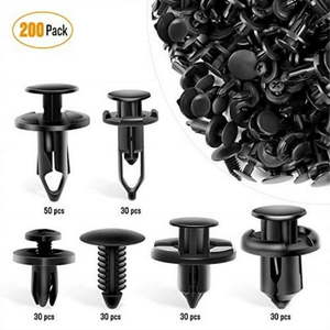 lot 20137 image: GOOACC Universal Plastic Fends  200 Pcs Auto Body Retainer Clips  Fits GM  Ford  Honda  Toyota