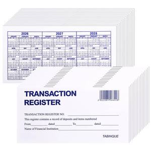 lot 20140 image: 24 PCS Check Registers for Personal Checkbook, Easy to Read Checkbook Register
