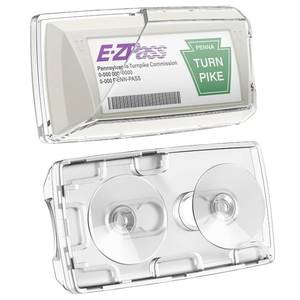 lot 20146 image: Tozersis EZ Pass Holder for Windshield, Toll Pass Transponder Holder with Super Strong Suction Cups for Car, Non-Slip Waterproof UV Resistant Protection Cover Compatible for EZ Pass MiniiPass