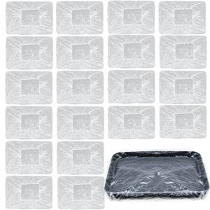 lot 20149 image: 20Pcs Disposable Paint Tray Liners 18 Inch Paint Roller Tray Liners Paint Pan Liners Plastic Paint Tray Liner Bag Covers Large Paint Roller Tray Liner Set for House Walls Ceilings Painting