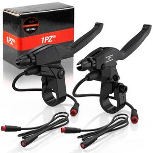 lot 20157 image: 1PZ EB1-X02 Durable Waterproof 2 pin Connector 2 Wires Left & Right Electronic Brake Lever Accessories for Electric Bicycle E-Bike Scooter (1 Pair)