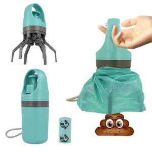lot 20163 image: XPAPOV Dog Pooper Scooper, Portable No Touch Poop Scooper for Small Medium Large Dogs, Dog Waste Pick-up Cleaner with 15PCS Bag Attachment and Leak-Proof Waste Storage Container
