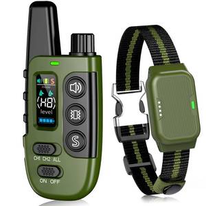 lot 20172 image: Shock Collar for Dogs, IP67 Waterproof Dog Training Collar with Remote Control, 3 Modes Beep, Vibration, Safe Static, Rechargeable Adjustable for 15-110lbs Medium Large Dogs