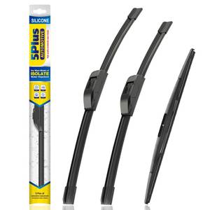 lot 20202 image: 5 PLUS� Silicone Windshield Wipers Replacement for 2019 2020 2021 2022 2023 Honda Passport Wiper Blades(Set of 3),Automotive Replacement Windshield Wiper Blades For My Car-262416
