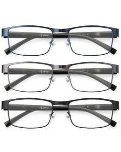 lot 20233 image: JOLISU 3PCS Blue Light Glasses Men - Bluelight Blocking Computer Metal Thin Frame For MensWomen