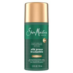 lot 20251 image: SheaMoisture Silk Press Prep Cream with Plant-Derived Straightening Actives, Alma Oil & Hydroplex Technology Provides Heat Protection While Helping to Preserve Natural Curl Pattern 3.3fl oz