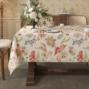 lot 4040 image: Waterproof Floral Pattern Tablecloth 54x84