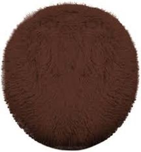 lot 20255 image: Insun Soft Fluffy Toilet Seat Cover, Washable Absorbent Lid Cover, Adjustable Non Slip Backing for Most Bathroom Toilet Lids Brown 17.7 x 19.7