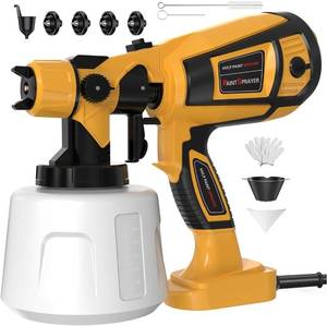 lot 1262 image: Paint Sprayer Tool 1000W High Power Electric Spray Paint Gun Easy to Clean for Furniture Cabinets House Painting Black