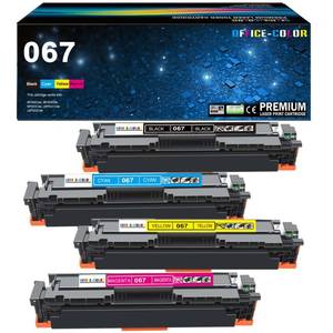 lot 1272 image: OFFICE-COLOR Compatible with Canon 067 Toner Cartridges Set Replacement for Canon Color imageCLASS MF656Cdw,MF654Cdw,MF650C MF652Cw,LBP633Cdw,MF653Cdw,LBP632Cdw Printer Ink (Black,Cyan,Magenta,Yellow)