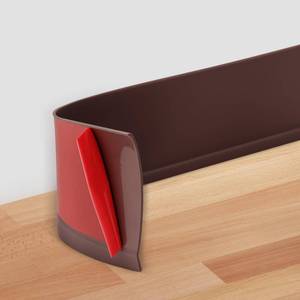 lot 1281 image: POPAKAN Flexible Baseboard Molding Trim 4 x 20 ft, Self-Adhesive Vinyl Wall Base Cove Base, Peel and Stick Rubber Wall Base Molding Trim - Coffee