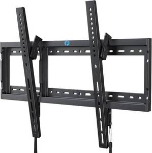 lot 1292 image: Pipishell Tilt TV Wall Mount Bracket Low Profile for Most 37-90 Inch LED LCD OLED Plasma Flat Curved TVs, Large Tilting Mount Fits 16-24 Wood Studs Max VESA 600x400mm Holds up to 132lbs