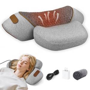 lot 1308 image: Voluart 3-in-1 Neck Massager Pillow with Heat, Massage & Stretcher, Traction Massager for Neck Hump, Shoulder & Muscle Relaxation, Pain Relief & Cervical Support, Ideal Gift for Women & Men