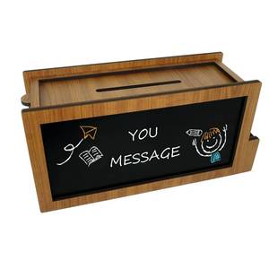 lot 2064 image: SHUMEI Upgraded Wooden Suggestion Box with Slot - Push-Pull Organizer for Feedback, Voting, Tips & Suggestions - Ideal for Office, School, Church, Restaurant, Event Venues (Brown)