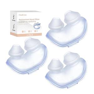 lot 2115 image: 3 Packs Replacement Nasal Pillow Cushion for ResMed AirFit P10, Ultra-Soft Silicone, Better Sealing, Minimize Leakage, Reduce Pressure Points, CPAP Supplies Accessories, Size Medium