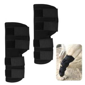 lot 2141 image: hoeslaw Dog Leg Braces for Rear Leg, Adjustable Dog Leg Sleeve Added Mobility Safety for Active Aging Dogs, Knee Support Straps for Outdoor Adventures Daliy Use Enhanced Stability (S)