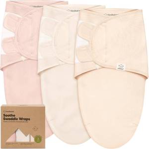 lot 2145 image: 3-Pack Organic Baby Swaddle Sleep Sacks - Swaddles for Newborns, Infant 0-3 Months, Baby Girls, Boys, Soft & Snug Newborn Sleep Sack, Nursery Swaddling Blankets (Angelic, OS)
