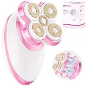lot 2156 image: Electric Razors for Women Legs, Upgraded Magnetic Flawless Electric Shaver for Women, Rechargeable Waterproof Womens Electric Trimmer for Arms Legs and Pubic Area (Pink)